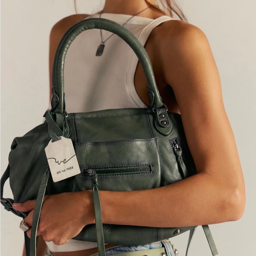 Free People Baby Emerson Secret Sage Tote - Picture 2 of 5